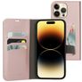 Mobiparts Classic Wallet iPhone 14 Pro Max Étui Portefeuille - Rose