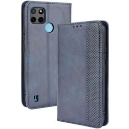 Mobigear Sensation Housse Realme C25Y Etui Porte-Monnaie - Bleu
