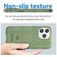 Mobigear Rugged Shield Coque iPhone 14 Coque arrière en TPU Souple Anti-Chocs - Vert