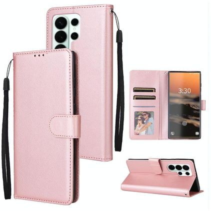 Mobigear Wallet Housse Samsung Galaxy S26 Ultra Etui Porte-Monnaie - Rose doré