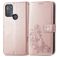 Mobigear Clover Motorola Moto G50 Étui Portefeuille - Rose doré