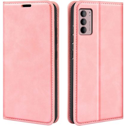 Mobigear Retro Slim Housse Motorola Moto G42 Etui Porte-Monnaie - Rose