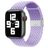Mobigear Braided Bracelet Nylon Apple Watch Fermeture à pince - 49/46/45/44 mm - Lavande