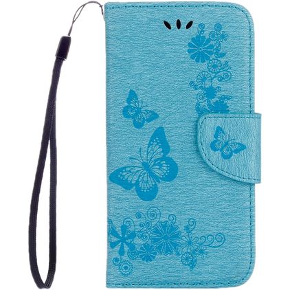 Mobigear Butterfly Housse Samsung Galaxy A5 (2017) Etui Porte-Monnaie - Bleu