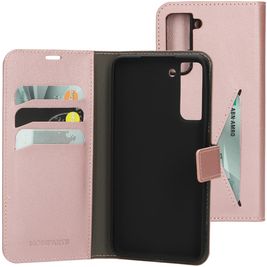 Mobiparts Classic Wallet Housse Samsung Galaxy S21 FE Etui Porte-Monnaie - Rose