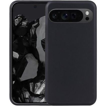 Mobigear Basics Coque Google Pixel 9 Pro Coque arrière en TPU Souple - Noir