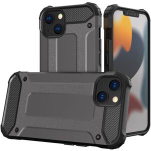 Mobigear Outdoor Coque iPhone 14 Plus Coque arrière Rigide Anti-Chocs - Gris