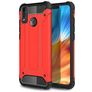 Mobigear Outdoor Coque HONOR 9X Lite Coque arrière Rigide Anti-Chocs - Rouge