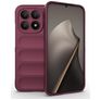 Mobigear Bumpy Coque Xiaomi 15T Coque arrière en TPU Souple - Wine Red