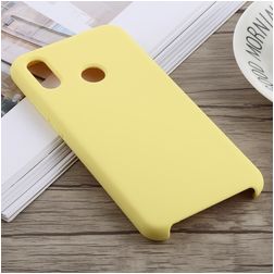 Mobigear Rubber Touch Coque Huawei P20 Lite (2018) Coque arrière en Silicone - Jaune