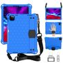 Mobigear Ruggedized iPad 10 (2022) EVA Coque arrière + Porte-stylet + Bandoulière + Support - Bleu