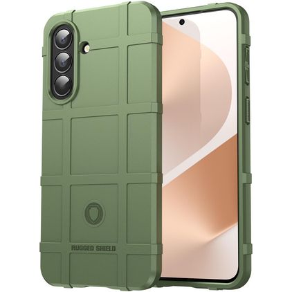 Mobigear Rugged Shield Coque Samsung Galaxy A57 Coque arrière en TPU Souple Anti-Chocs - Vert