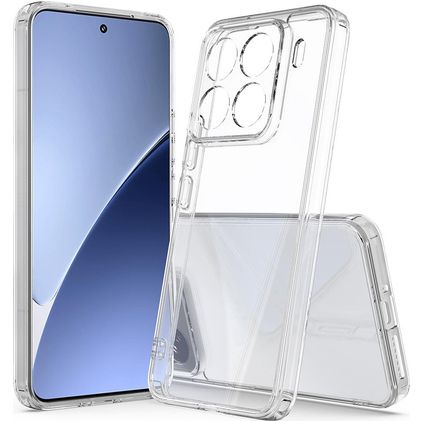Mobigear Crystal Transparent Xiaomi 15 Pro Plastique rigide Coque arrière - Transparent