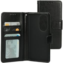 Mobiparts Classic Wallet Housse OPPO Reno 10 Pro Etui Porte-Monnaie - Noir