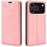 Mobigear Retro Slim Housse iPhone 18 Pro Etui Porte-Monnaie - Rose