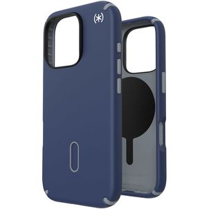 Speck Presidio2 Pro Coque iPhone 16 Pro MagSafe Coque arrière Rigide Anti-Chocs - Coastal Blue