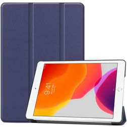 Mobigear Tri-Fold Coque iPad 7 (2019) Etui - Dark Blue