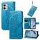 Mobigear Butterfly Housse Motorola Moto E13 Etui Porte-Monnaie - Bleu