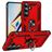 Mobigear Armor ring Coque Samsung Galaxy S26 Coque arrière Rigide Anti-Chocs avec Anneau-Support - Rouge