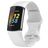 Mobigear Sport Dual Bracelet Silicone pour Fitbit Charge 5 Fermeture à clou et passant - Blanc