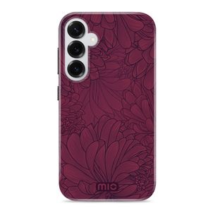 MIO Coque Samsung Galaxy S25 Plus MagSafe Coque arrière Rigide - Berry Blooms