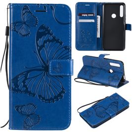 Mobigear Butterfly Housse Huawei P Smart Z Etui Porte-Monnaie - Bleu