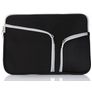 Mobigear Double Zipper Pochette Ordinateur portable en Neoprène (max 27 cm x 36 cm) Housse ordinateur - Noir