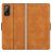 Mobigear Slim Magnet Housse Wiko Power U20 Etui Porte-Monnaie - Cognac