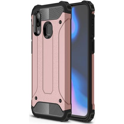 Mobigear Outdoor Samsung Galaxy A40 Plastique rigide Coque arrière Antichoc - Rose doré