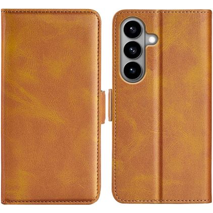 Mobigear Slim Magnet Samsung Galaxy S26 Étui Portefeuille - Cognac