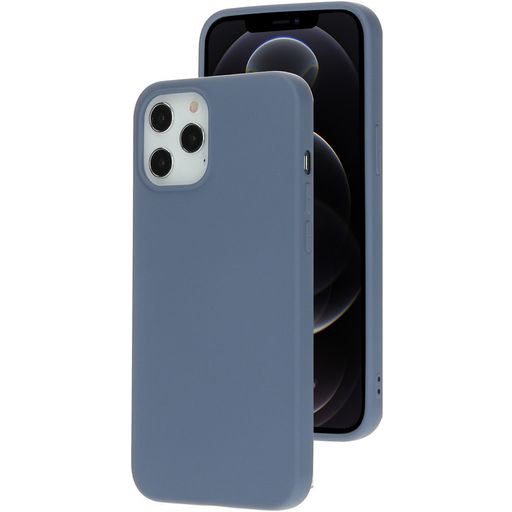 Mobiparts Coque iPhone 12 Pro Max Coque arrière en Silicone - Royal Grey