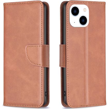 Mobigear Excellent Housse iPhone 15 Etui Porte-Monnaie - Marron