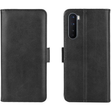 Mobigear Slim Magnet Housse OnePlus Nord Etui Porte-Monnaie - Noir