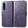 Mobigear clover Housse Sony Xperia 5 IV Etui Porte-Monnaie - Violet