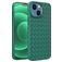 Mobigear Woven Coque iPhone 14 Plus Coque arrière en TPU Souple - Vert