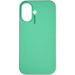 Nudient Base iPhone 16 Plus Silicone Coque arrière - Mint Green