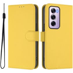 Mobigear Urban Wallet Housse OPPO Reno 12 Pro Etui Porte-Monnaie - Jaune