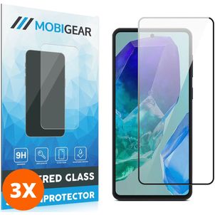 Mobigear Premium Samsung Galaxy M55 Verre trempé Protection d'écran - Compatible Coque (Lot de 3)