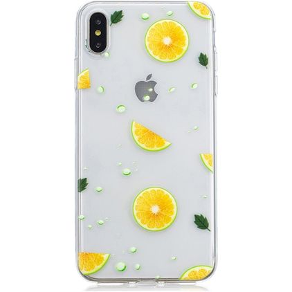 Mobigear Design Coque iPhone XS Max Coque arrière en TPU Souple - Lime