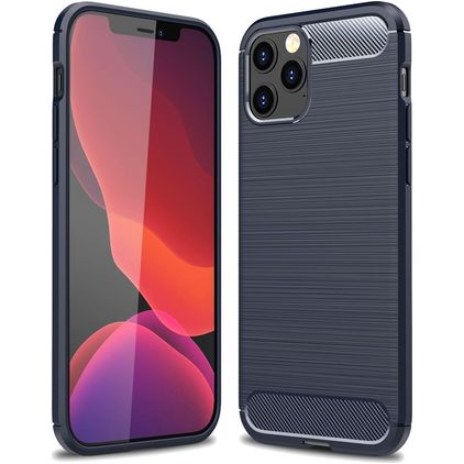 Mobigear Brushed Slim Coque iPhone 13 Coque arrière en TPU Souple - Bleu