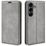 Mobigear Retro Slim Housse Samsung Galaxy S25 FE Etui Porte-Monnaie - Gris