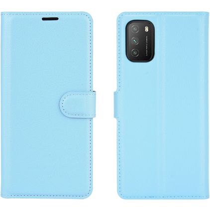 Mobigear Classic POCO M3 Étui Portefeuille - Bleu