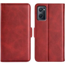 Mobigear Slim Magnet Housse OPPO A96 Etui Porte-Monnaie - Rouge