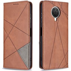 Mobigear Rhombus Slim Housse Nokia G10 Etui - Marron