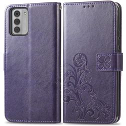 Mobigear Clover Housse Nokia G42 Etui Porte-Monnaie - Violet
