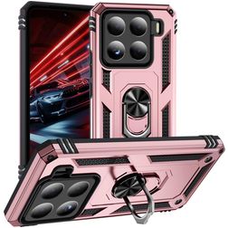 Mobigear Armor ring Coque Xiaomi 15 Coque arrière Rigide Anti-Chocs avec Anneau-Support - Rose doré