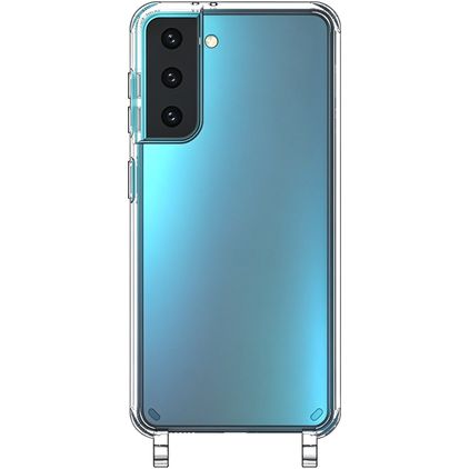 Mobigear Mix & Match Transparent Samsung Galaxy S21 FE TPU souple Coque avec cordon - Transparent