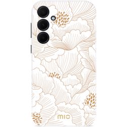 MIO Samsung Galaxy A35 MagSafe Plastique rigide Coque arrière - White Roses