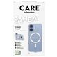 CARE by PanzerGlass Fashionable Coque Transparente iPhone 17 MagSafe Coque arrière en Silicone - Transparent
