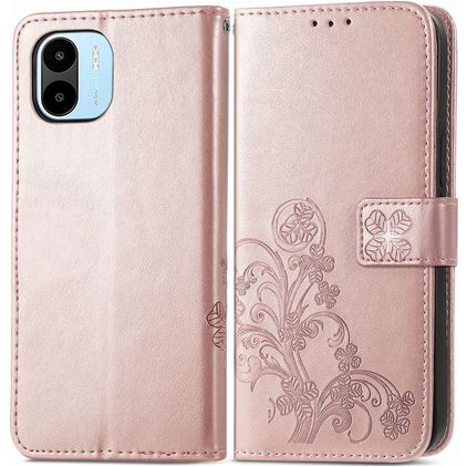 Mobigear Clover Xiaomi Redmi A1 4G Étui Portefeuille - Rose doré